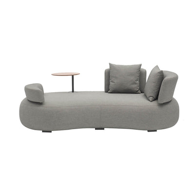 Bubble 2 Seater Outdoor Aluminium Upholstered Lounge with Right Side Table