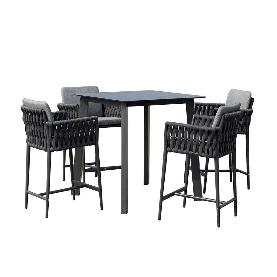 Truro Table Lawson Stool Outdoor Bar Setting
