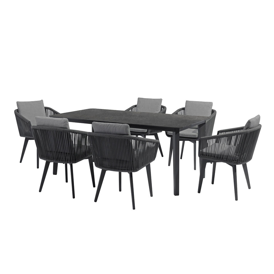 Truro 183 cm Table with Truro Chair Outdoor Dining Setting