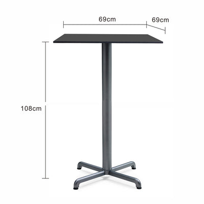 Nardi Calice Outdoor Aluminium Square Bar Table with High Pressure Laminate Top