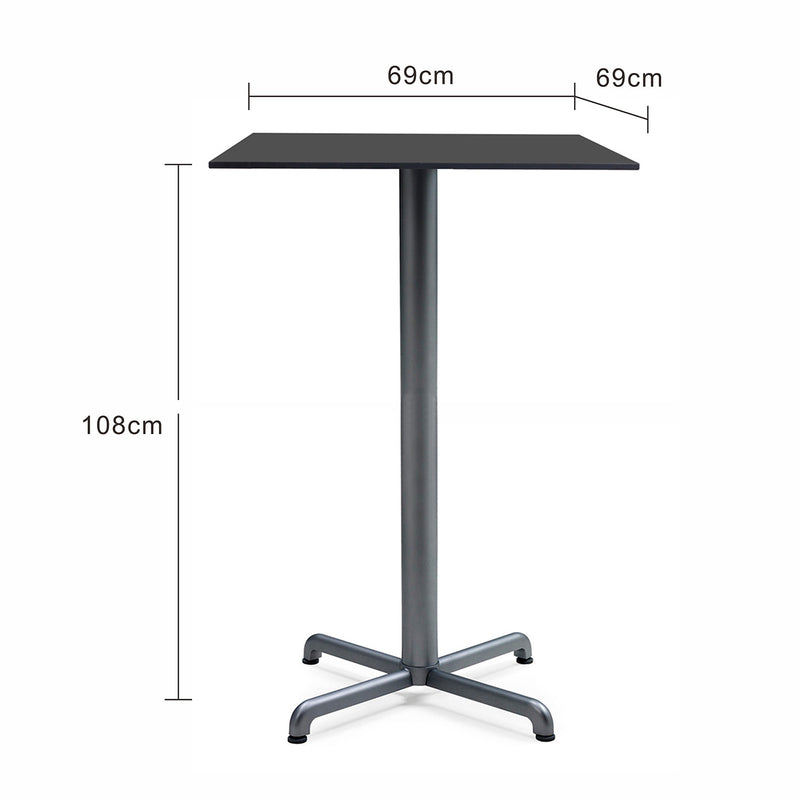 Nardi Calice Outdoor Aluminium Square Bar Table with High Pressure Laminate Top