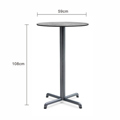 Nardi Calice Outdoor Aluminium Round Bar Table with High Pressure Laminate Top