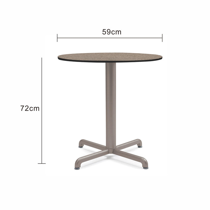 Nardi Calice Outdoor Aluminium Round Dining Table with High Pressure Laminate Top