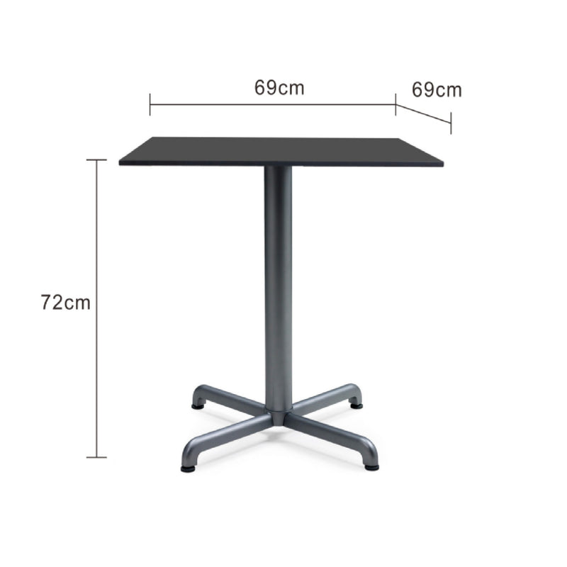 Nardi Calice Outdoor Aluminium Square Dining Table with High Pressure Laminate Top