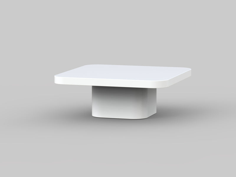 Carlisle Outdoor Concrete Square Coffee Table 80 cm in White