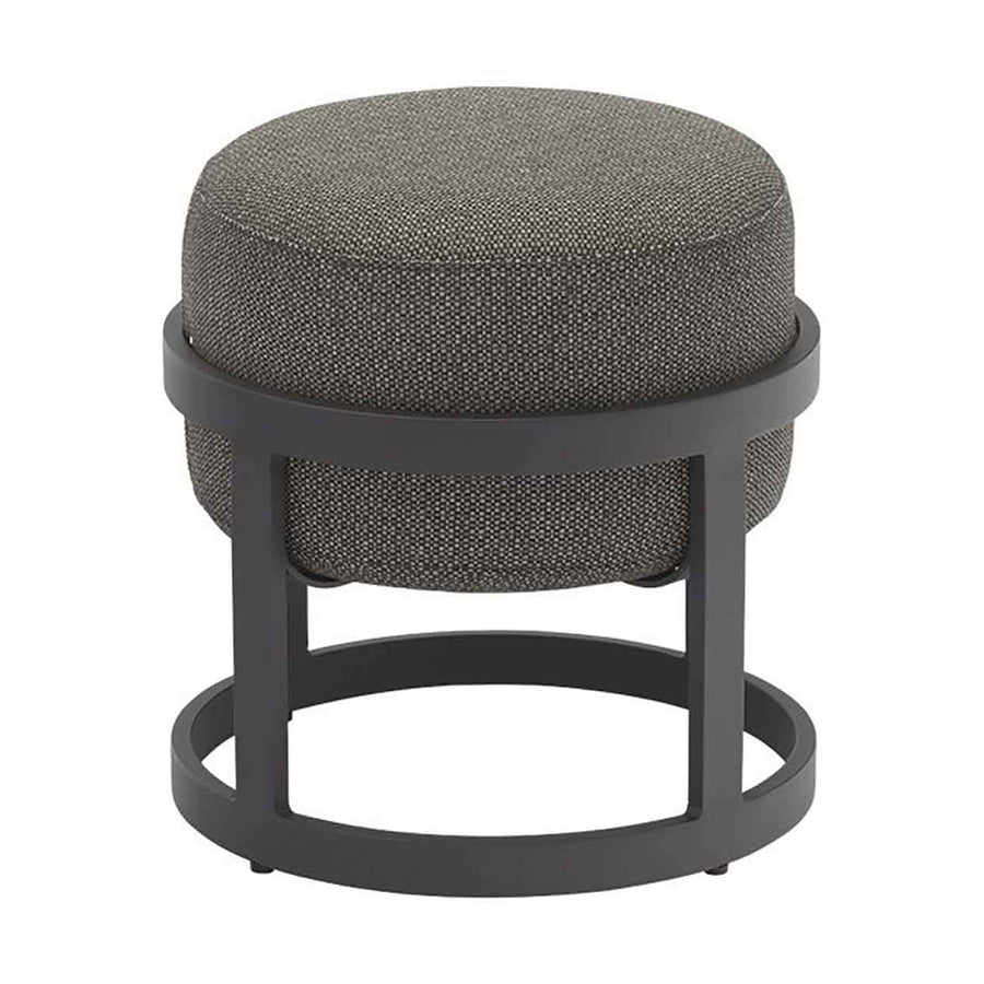Dark-grey stackable round aluminium &