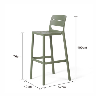Nardi Cassia Resin Outdoor Bar Stool