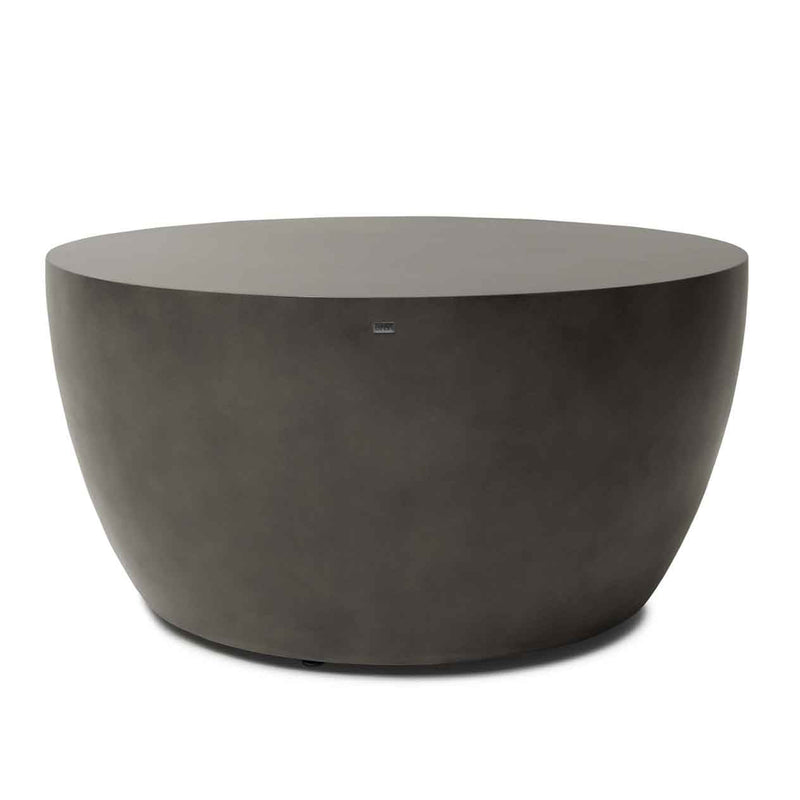 100 cm modern round outdoor concrete coffee table in grey. This is one of the many concrete table options from our &