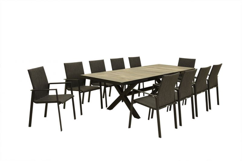 Clifton Table Eden Chair Outdoor Dining Setting 11PC