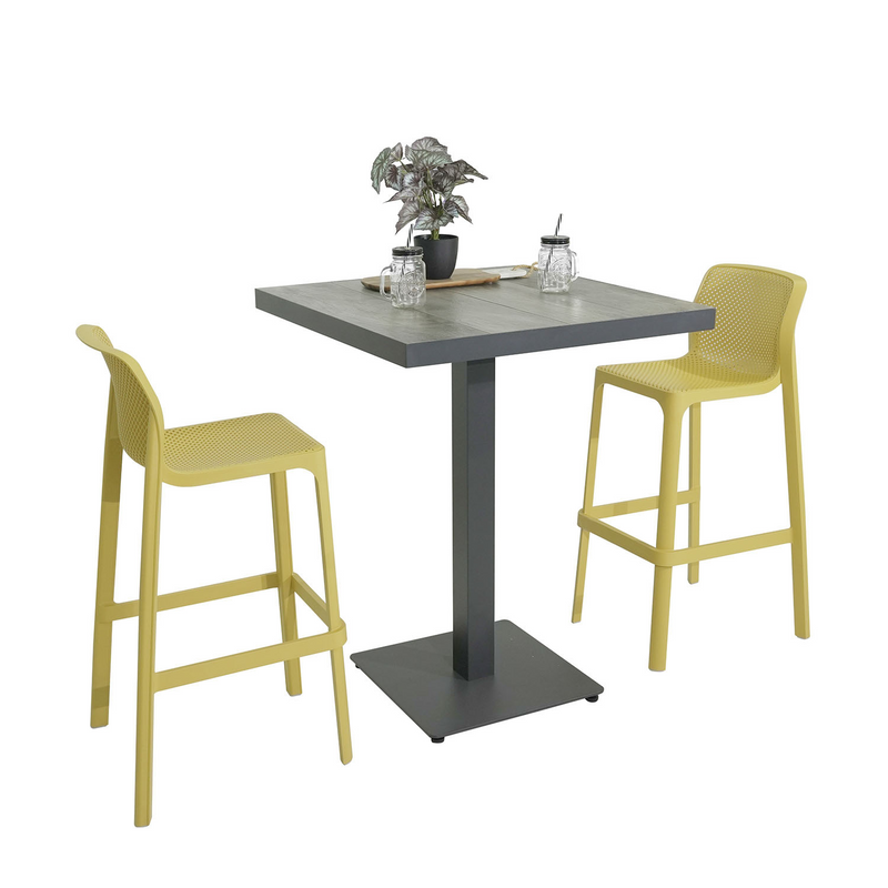 Clifton Table Nardi Net Stool Outdoor Bar Setting