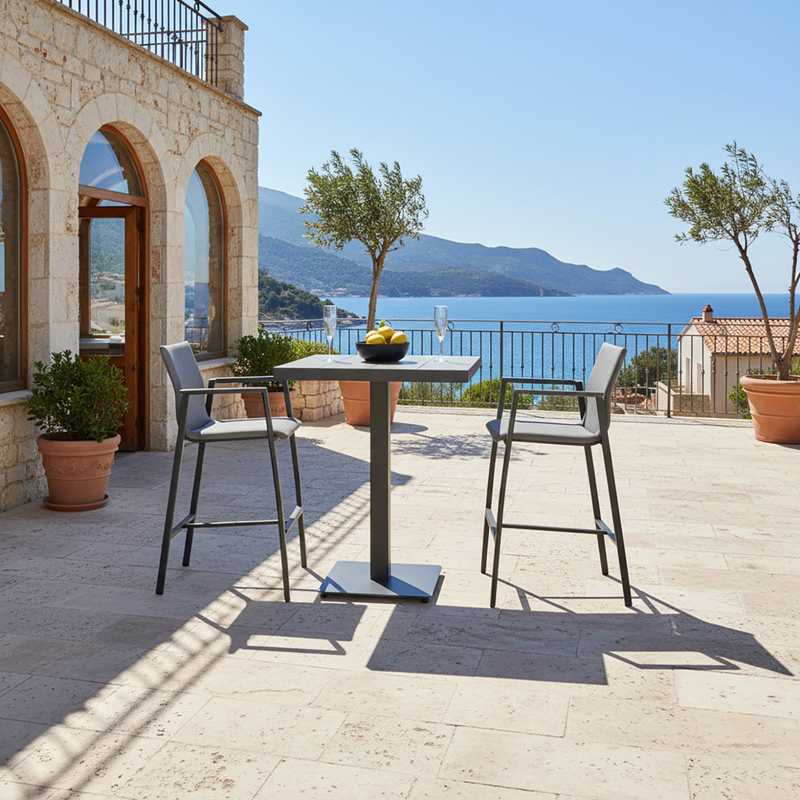 Clifton Table Territory Stool Outdoor Bar Setting
