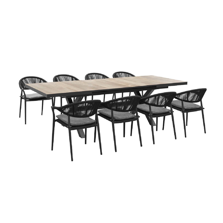 Clifton Table Windsor Chair Outdoor Dining Setting