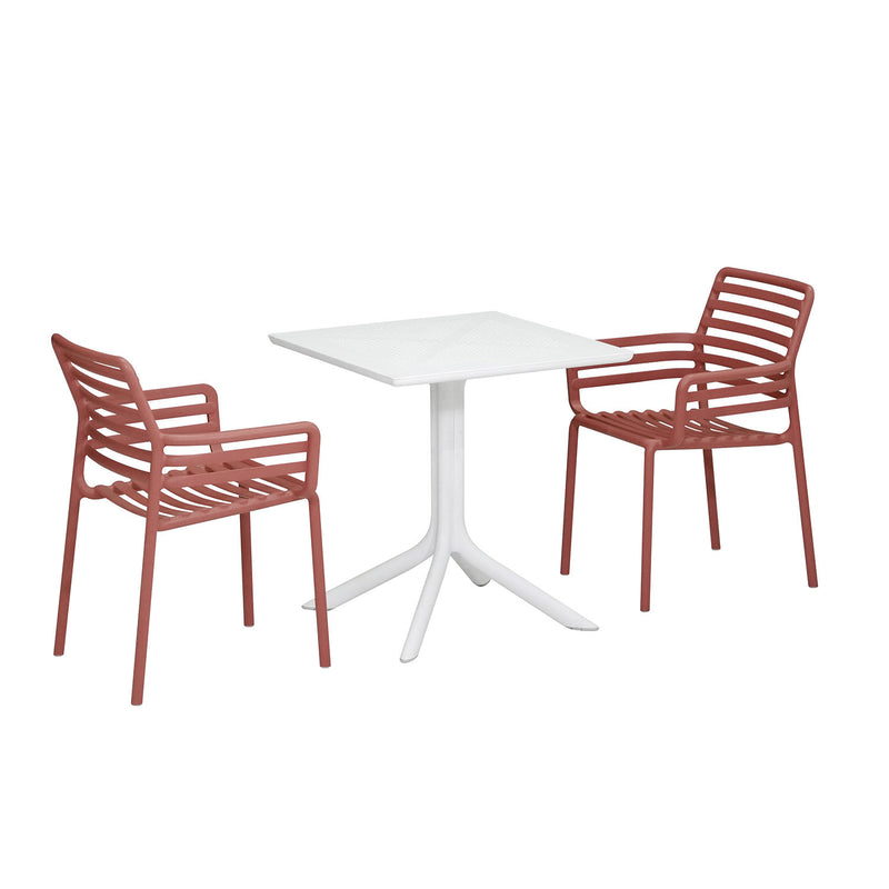 Nardi Clip Table Doga Armchair Outdoor Dining Setting