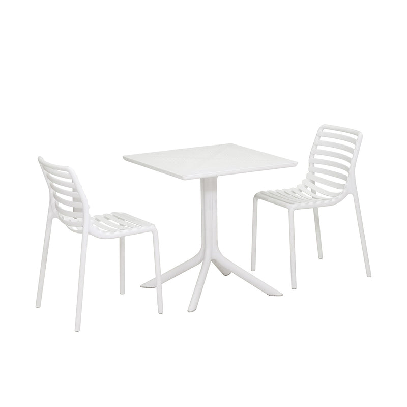Nardi Clip Table Doga Armless Outdoor Dining Setting