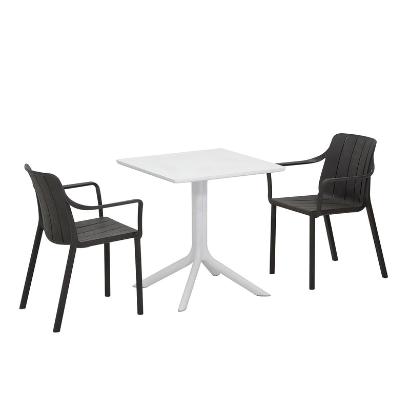 Nardi Clip Table Tiberina Armchair Outdoor Dining Setting