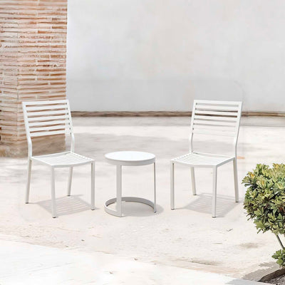 Neverland Side Table Coda Chair Outdoor Balcony Setting