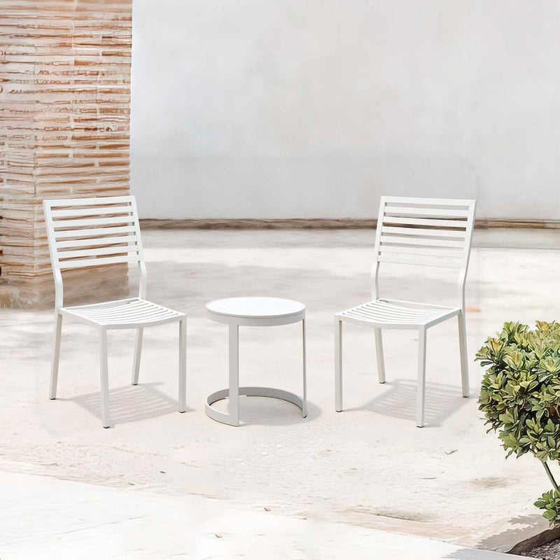 Neverland Side Table Coda Chair Outdoor Balcony Setting