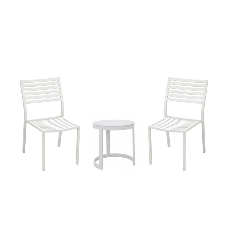 Neverland Side Table Coda Chair Outdoor Balcony Setting