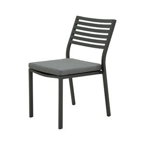 Coda Aluminium Outdoor Armless Dining Chair with Cushion