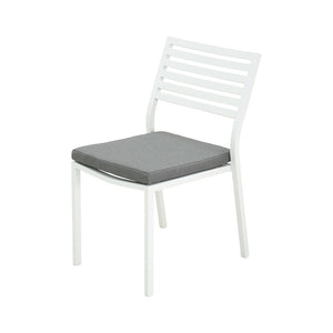 Coda Aluminium Outdoor Armless Dining Chair with Cushion