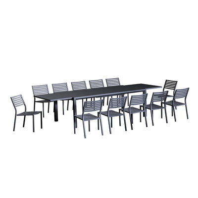 Coda Extension Table Coda Chair Outdoor Dining Setting