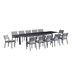 Coda Extension Table Coda Chair Outdoor Dining Setting