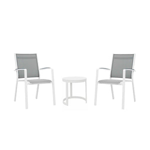 Neverland Side Table Cosmo Chair Outdoor Balcony Setting