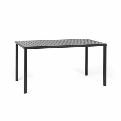 Stylish Nardi Cube outdoor dining table in anthracite, white, or light brown, perfect for outdoor furniture needs.