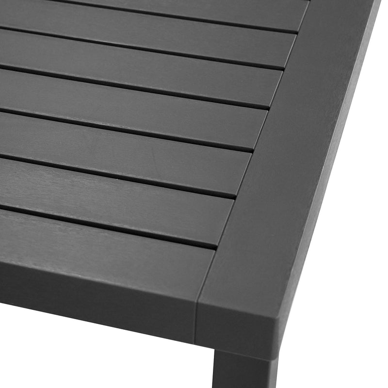 Nardi Cube 140 cm Table Bora Armless Chair Outdoor Dining Setting