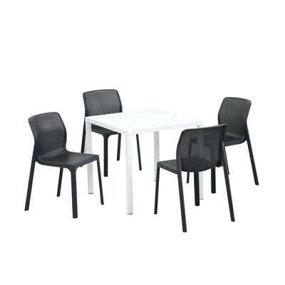 Nardi Cube 80 cm Table Bit Chair Outdoor Dining Setting