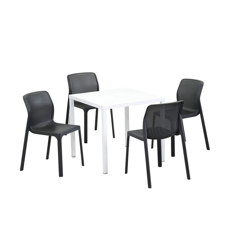 Nardi Cube 80 cm Table Bit Chair Outdoor Dining Setting