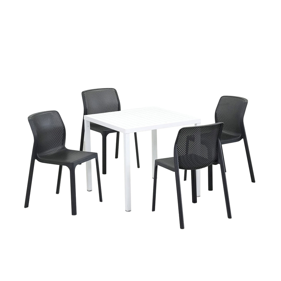 Nardi Cube 80 cm Table Bit Chair Outdoor Dining Setting