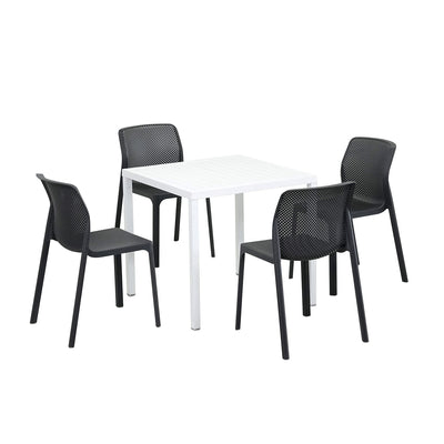 Nardi Cube 80 cm Table Bit Chair Outdoor Dining Setting