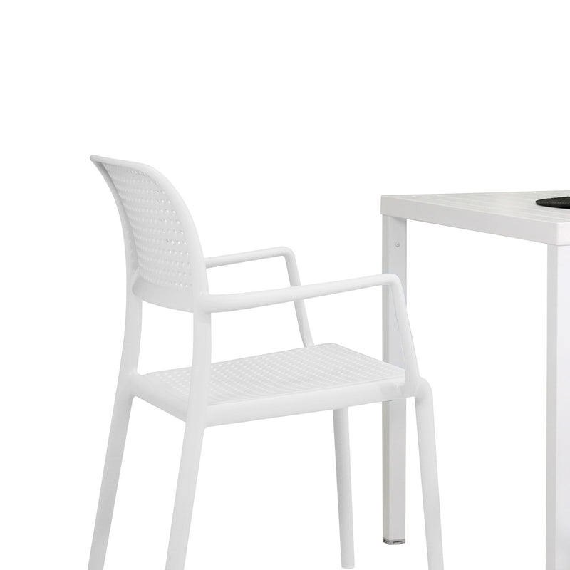 Nardi Cube 80 cm Table Bora Armchair Outdoor Dining Setting