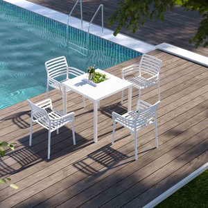 Nardi Cube 80 cm Table Doga Armchair Outdoor Dining Setting