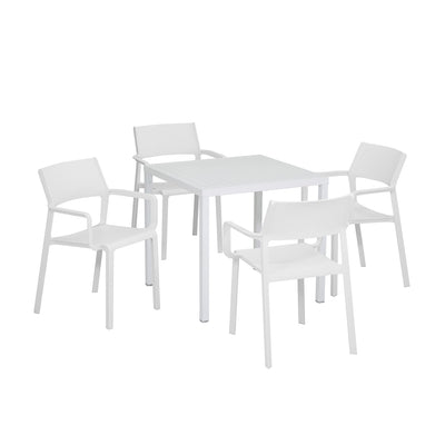 Nardi Cube 80 cm Table Trill Armchair Outdoor Dining Setting