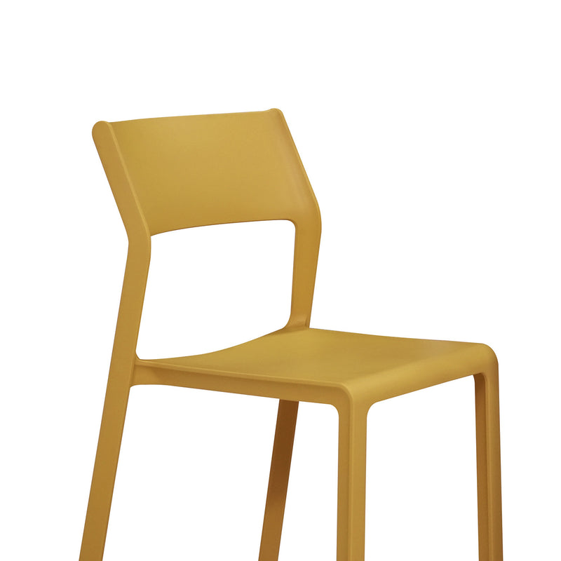 Nardi Cube 80 cm Table Trill Armless Chair Outdoor Dining Setting