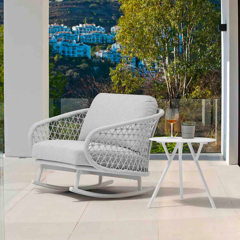 Chelsea Outdoor Rope Rocking Chair – Remarkable Outdoor Living