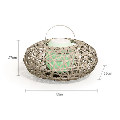Rhodes Outdoor Wicker Lantern