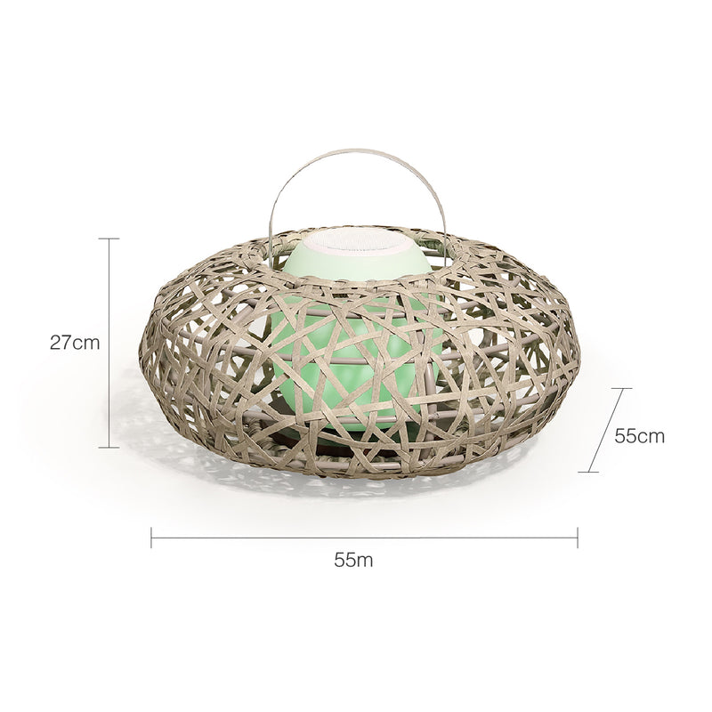 Rhodes Outdoor Wicker Lantern