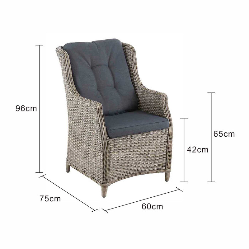 Darwin Outdoor Wicker Dining Chair