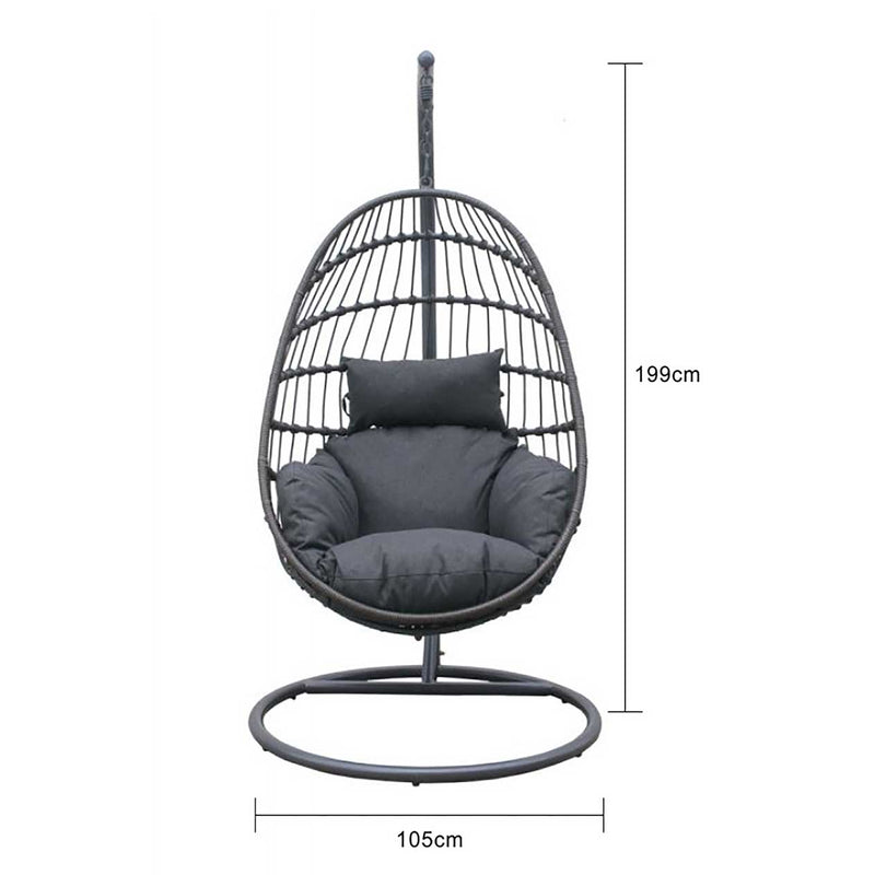 Dayton Outdoor Rope Hanging Egg Chair