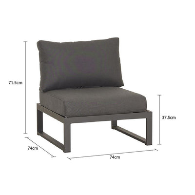 Denver Outdoor Aluminium Armless Chair