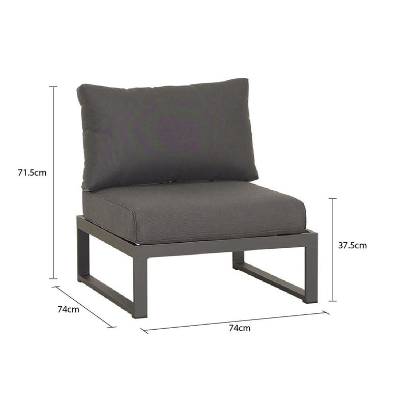 Denver Outdoor Aluminium Armless Chair