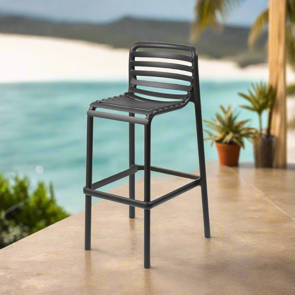 Nardi Doga Outdoor Resin Bar Stool – Remarkable Outdoor Living