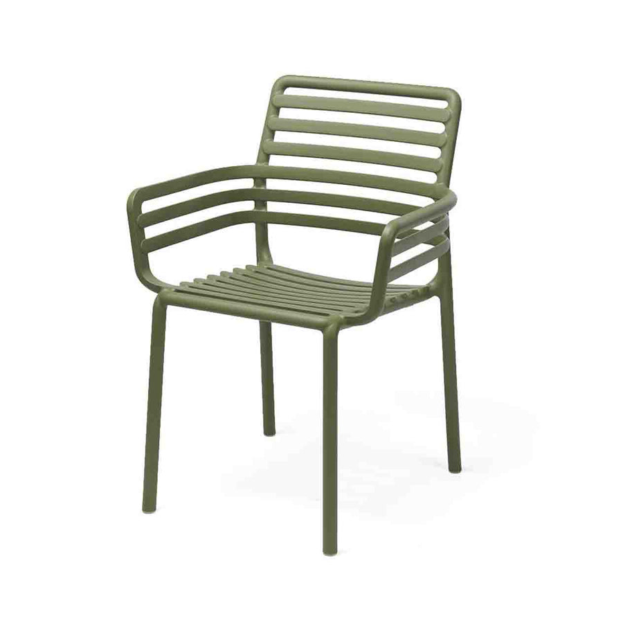Designer Raffaello Galiotto Doga Range of Outdoor Furniture, featuring vibrant Outdoor Chairs with and without armrests