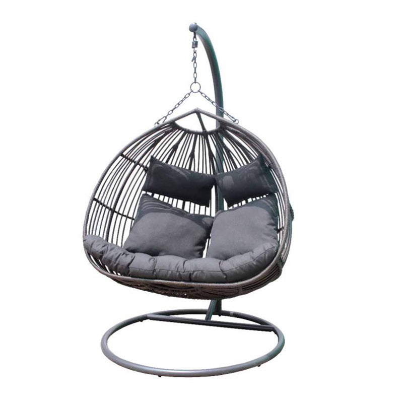 Doney Outdoor Wicker Double Hanging Egg Chair