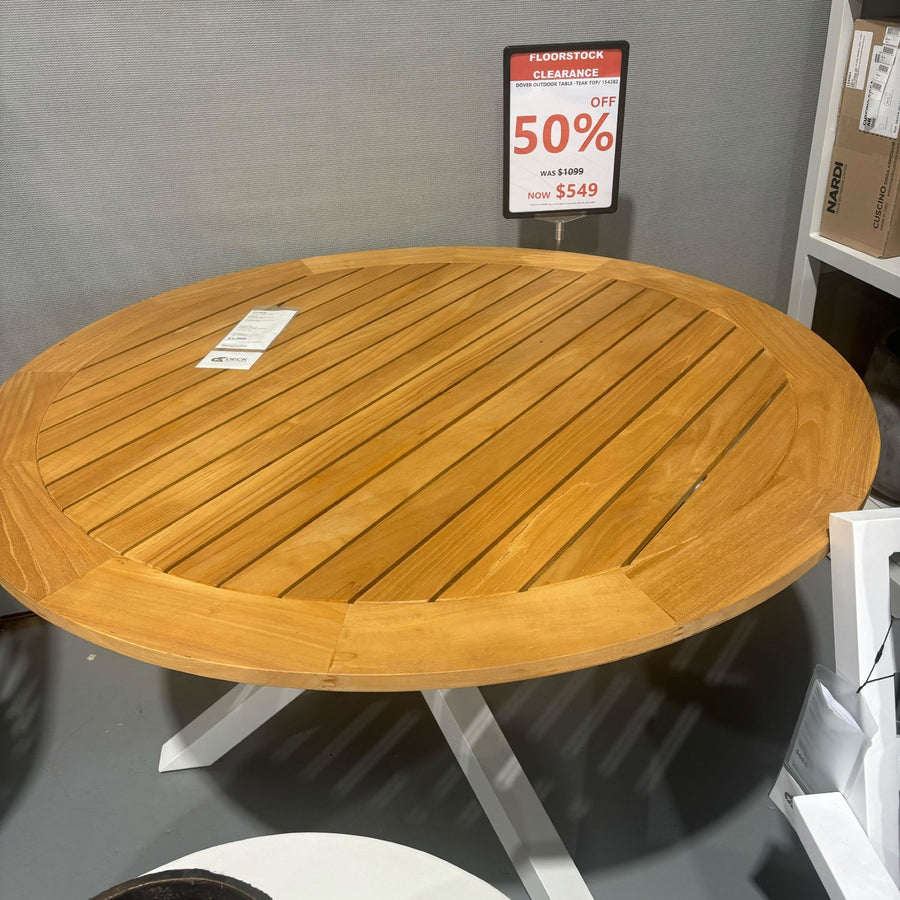 [Clearance] Dover Outdoor Ceramic Round Dining Table 120 cm at Nunawading (NWD) VIC Store Only