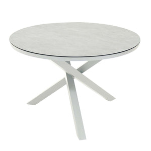 Dover Outdoor Ceramic Round Dining Table 111 cm
