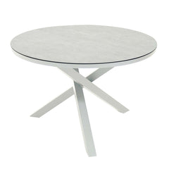 Dover Outdoor Ceramic Round Dining Table 111 cm
